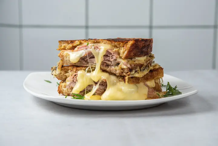 PorkStar pork sandwich with emmentaler